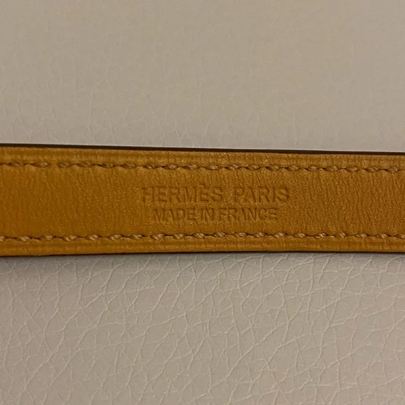 Authentic Hermes Rivale double tour leather bracelet - Picture 3 of 8